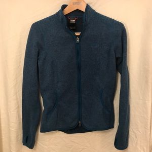 The North Face Blue Sweater Zip Up Fleece
